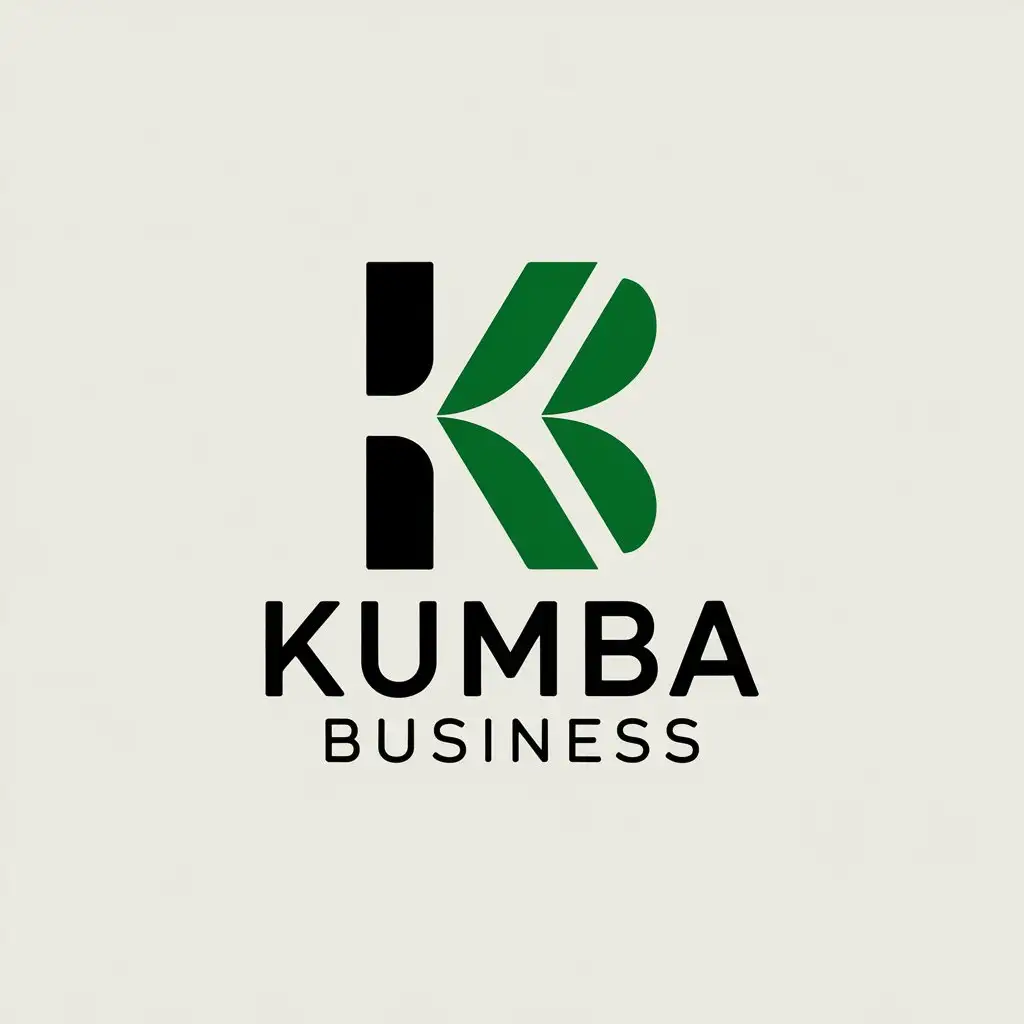 LOGO-Design-for-KUMBA-BUSINESS-Modern-Vector-Design-with-KB-Symbol-on-Clear-Background