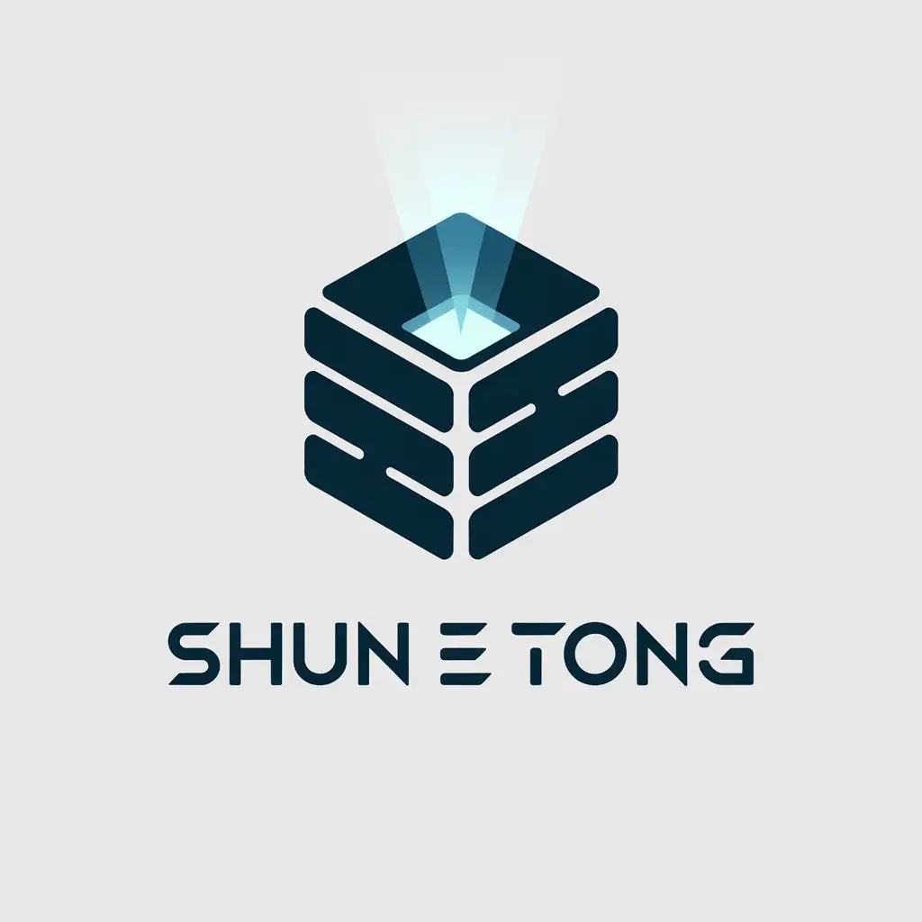 LOGO-Design-For-Shun-E-Tong-Modern-Software-Technology-Symbol-on-Clear-Background