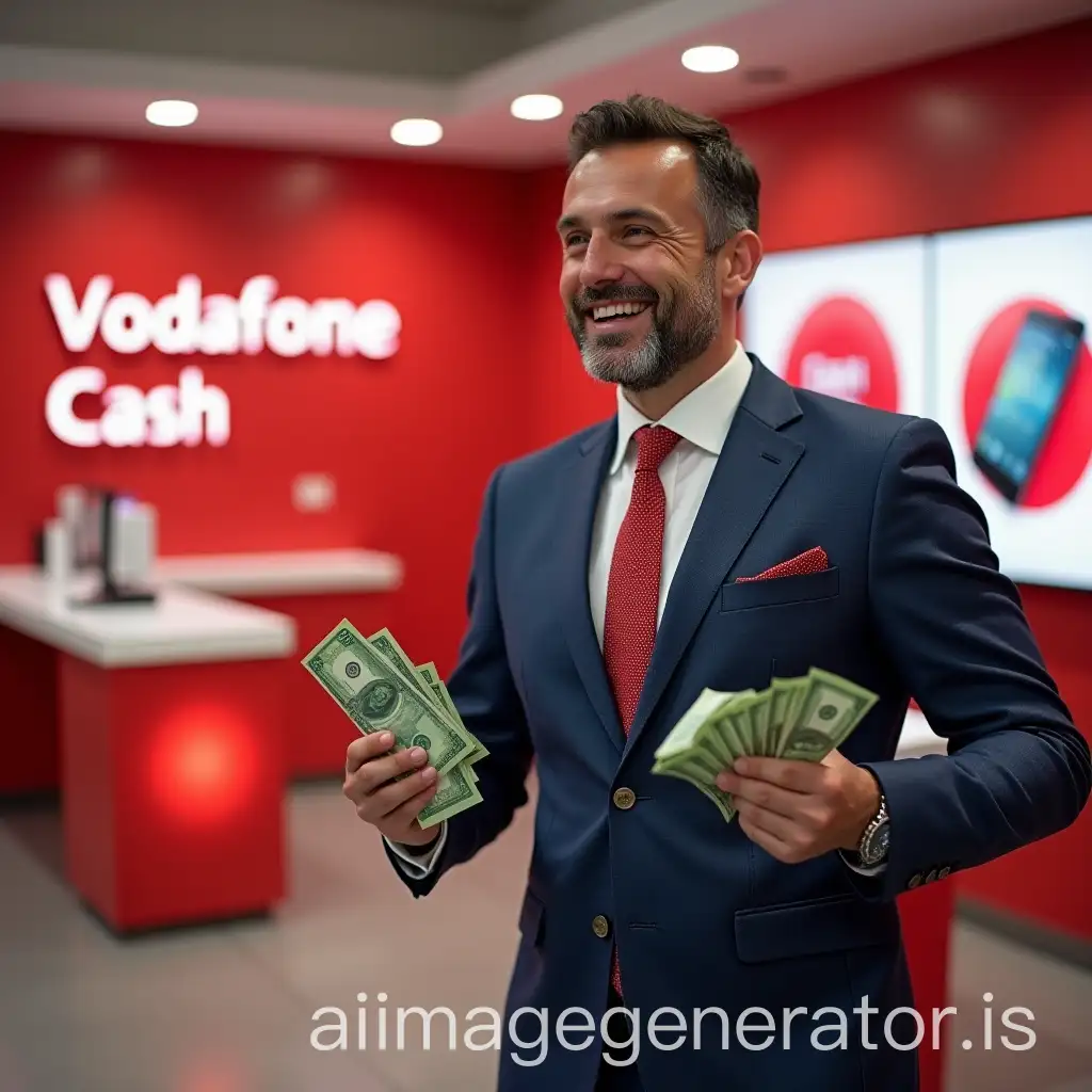 Foreign-Tourist-Holding-Cash-in-Mobile-Phone-Store-with-Vodafone-Sign