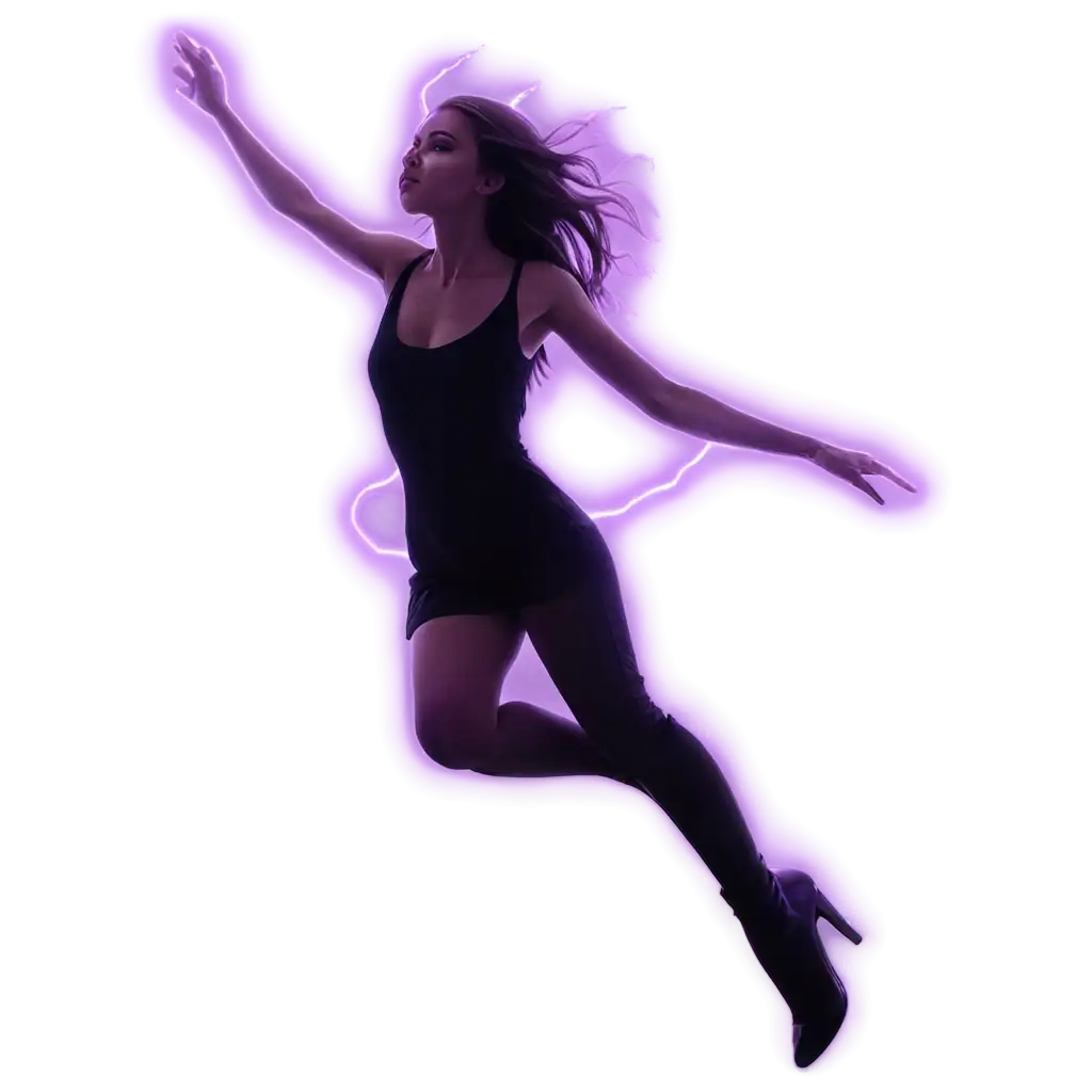 Magical-Purple-Lightning-Aura-PNG-Image-of-a-Girl-Fully-Blacked-Out-Floating-in-Air