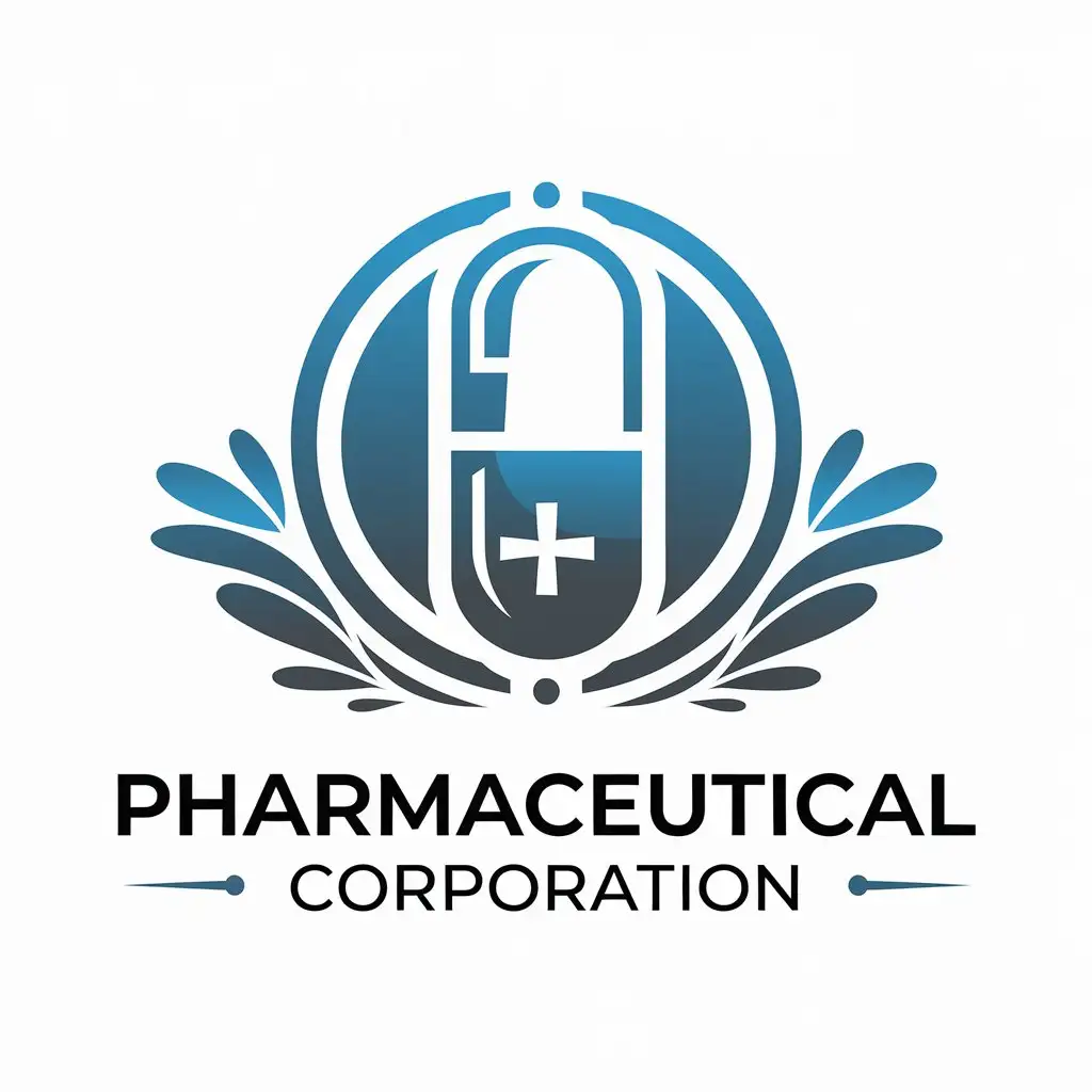 LOGO Design for Pharmaceutical Corporation Vector Logo with Clear Background for Medical and Dental Industry