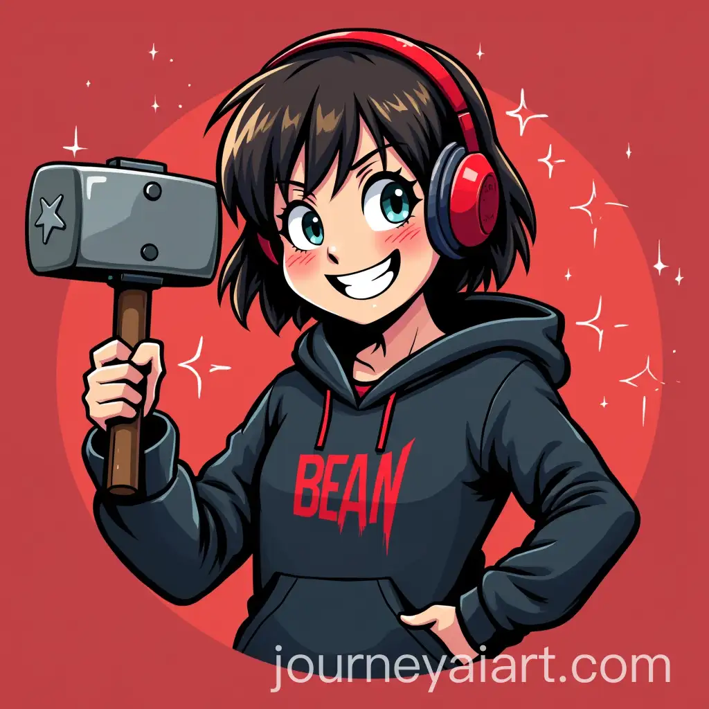 Rocker-Gamer-Girl-with-BAN-Hammer-Smiling-Smugly
