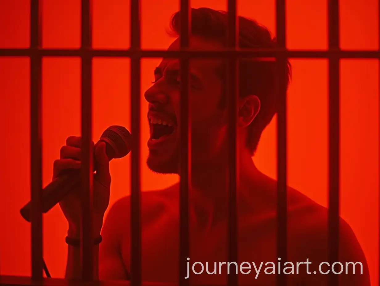 Emotional-Singer-Performing-in-Neon-Jail