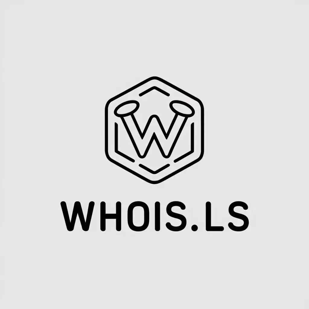 a vector logo design,with the text "whois.ls", main symbol:analyze,Moderate,be used in Internet industry,clear background