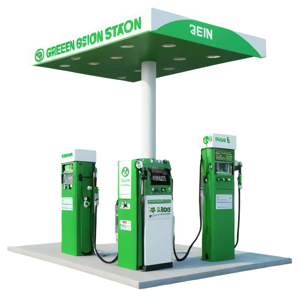 green gas station