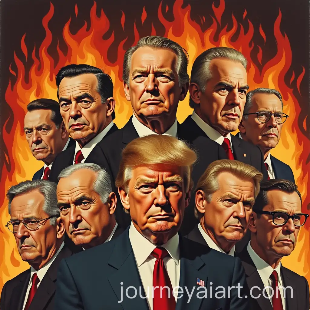 Famous-World-Leaders-in-Hell-Fire-50s-Collage-Style