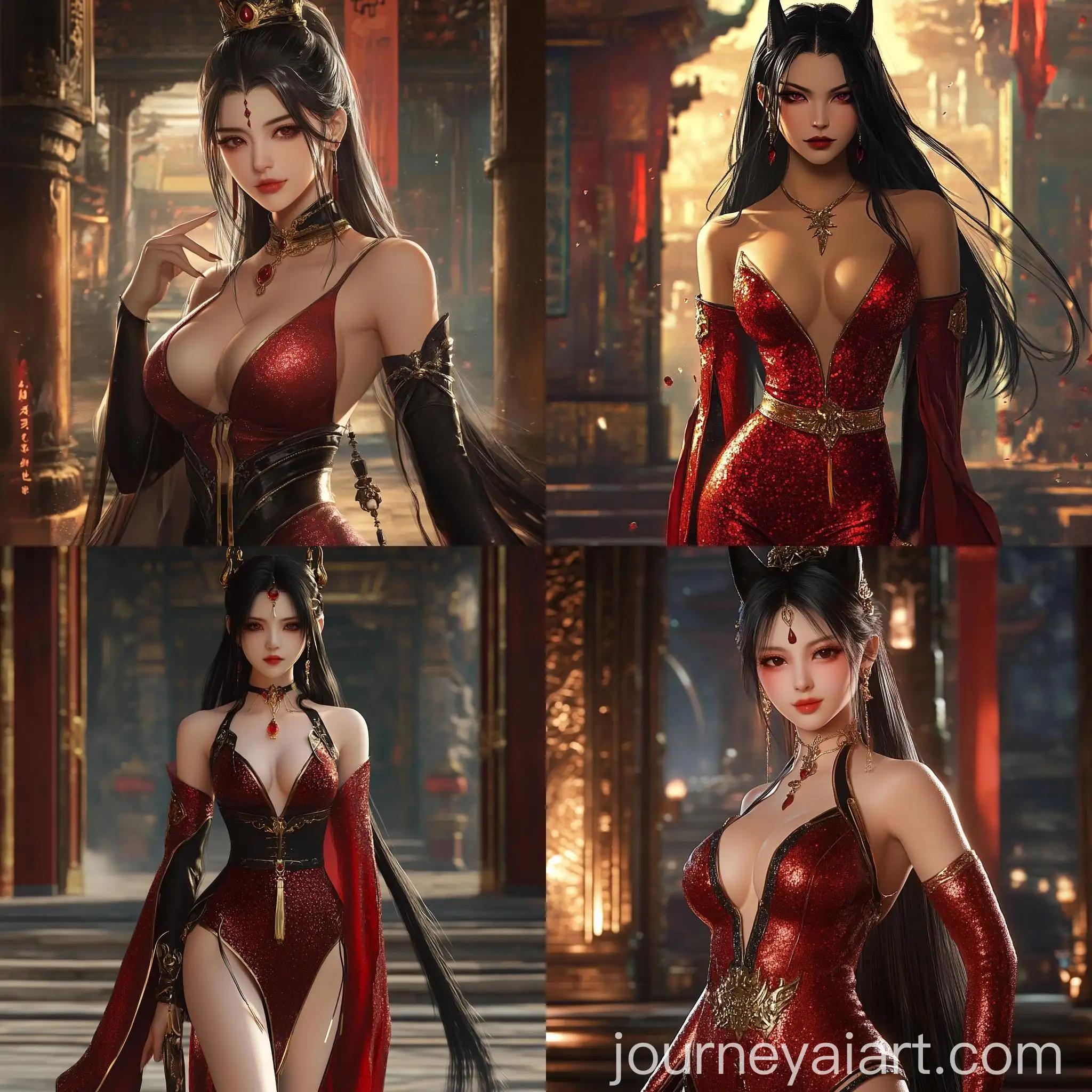 Asian-Queen-in-HyperRealistic-Donghua-Style-Martial-Arts-Pose
