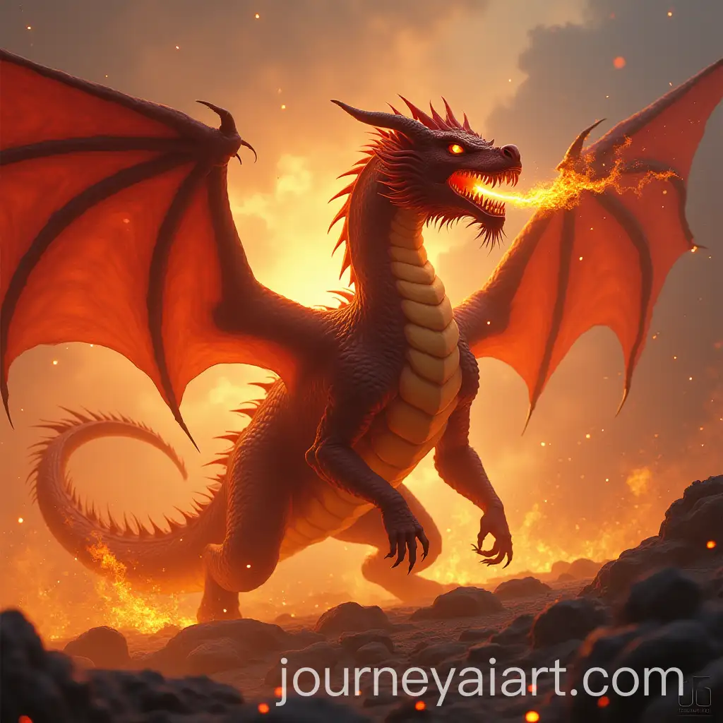 FiAI-Art-Prompt-Expansionery-Dragon-Breathing-Fire-in-Battle