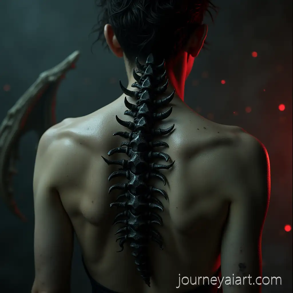 Biomechanical-SpineAI-Image-Prompt-Expansion-Fused-into-Human-Back-with-Industrial-Lighting-and-Ashen-Background