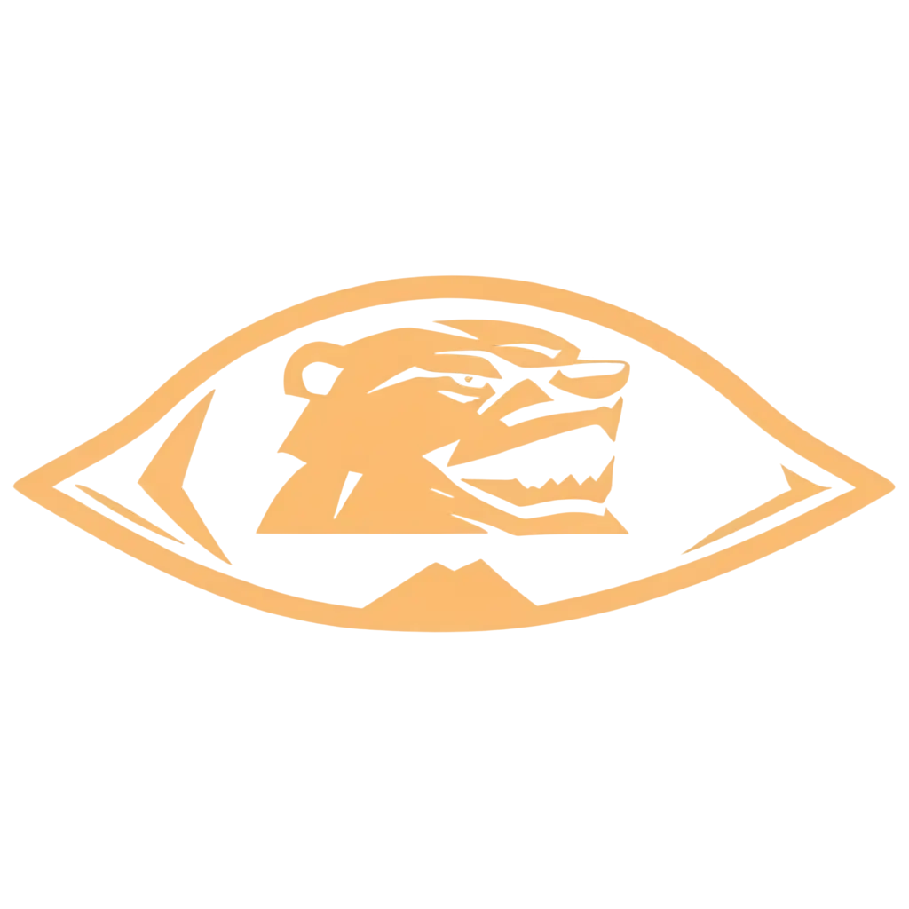 A clean vector of an ancient blockchain lioness logo mean for a hamburger shop