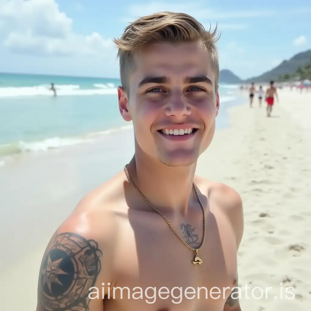 Justin-Bieber-Enjoying-a-Relaxing-Day-at-the-Beach