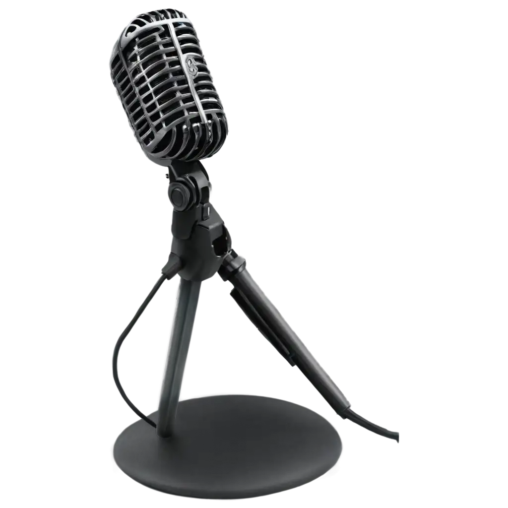 Podcast-Mic-on-Table-PNG-HighQuality-Image-for-Broadcast-and-Media-Use