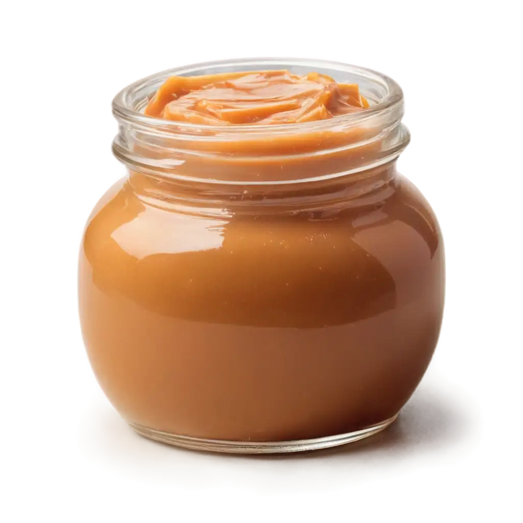 Buttery-Caramel-Jar-PNG-Image-HighQuality-Transparent-Illustration-for-Delicious-Visuals