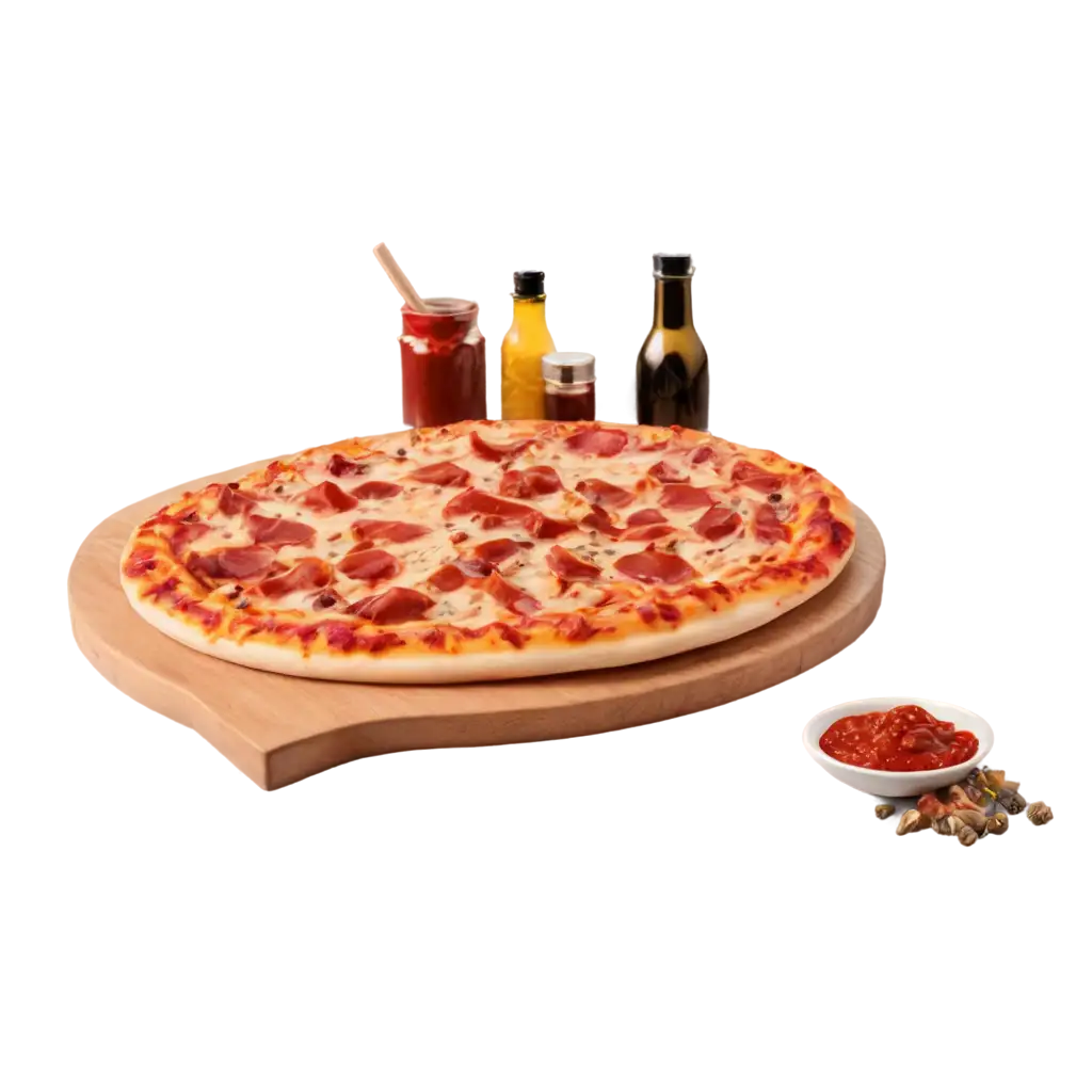 HighQuality-Barbecue-Flavor-Pizza-PNG-Image-for-Multiple-Uses