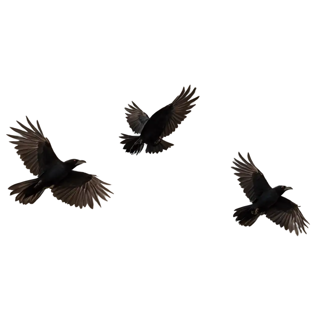 HighQuality-Crows-Flying-PNG-Image-for-Various-Creative-Uses