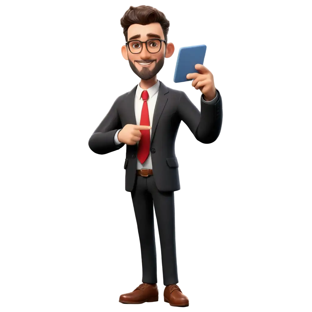 IT manager 3D character