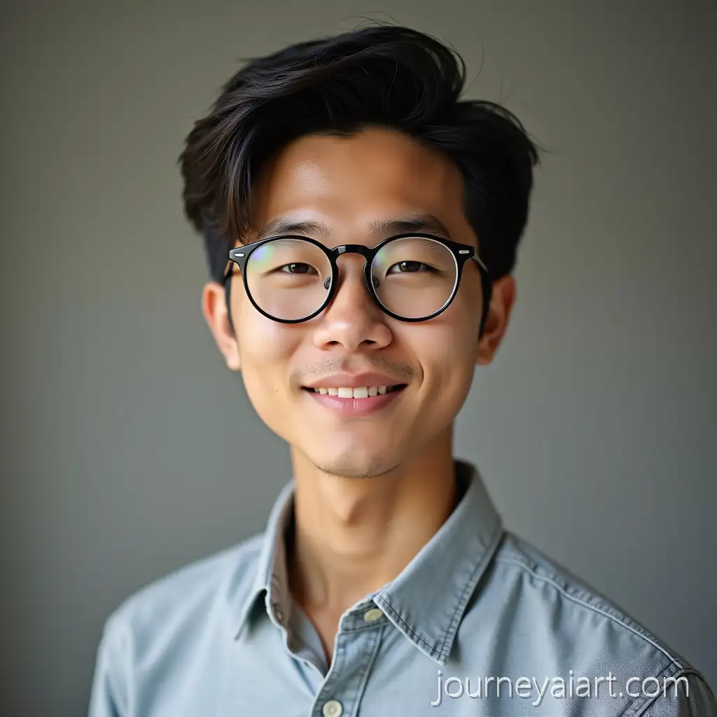 Portrait-of-anAsian-man-portrait-glasses-Asian-Man-in-His-Twenties-with-Glasses-and-Shirt
