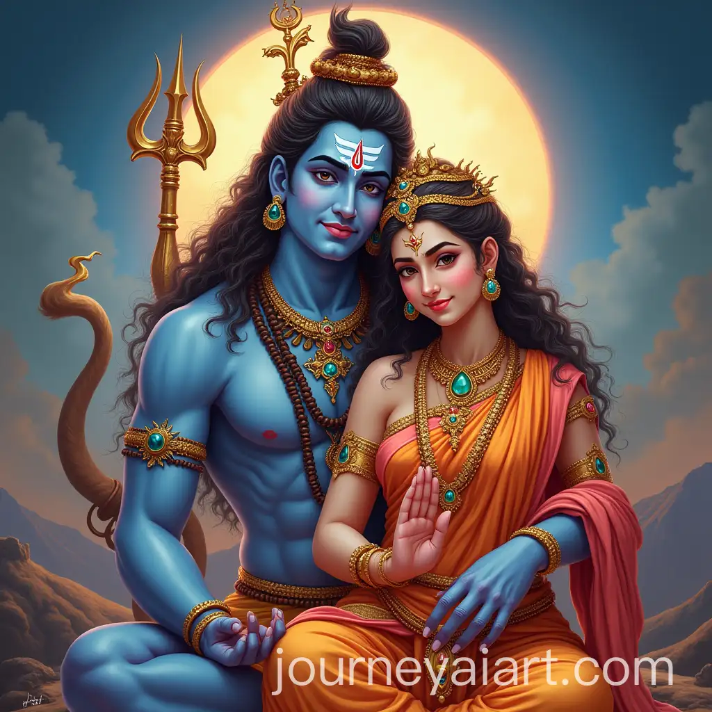 Lord-Shiva-and-Mata-Parvati-in-Shravan-Month-Celebrating-Divine-Blessings