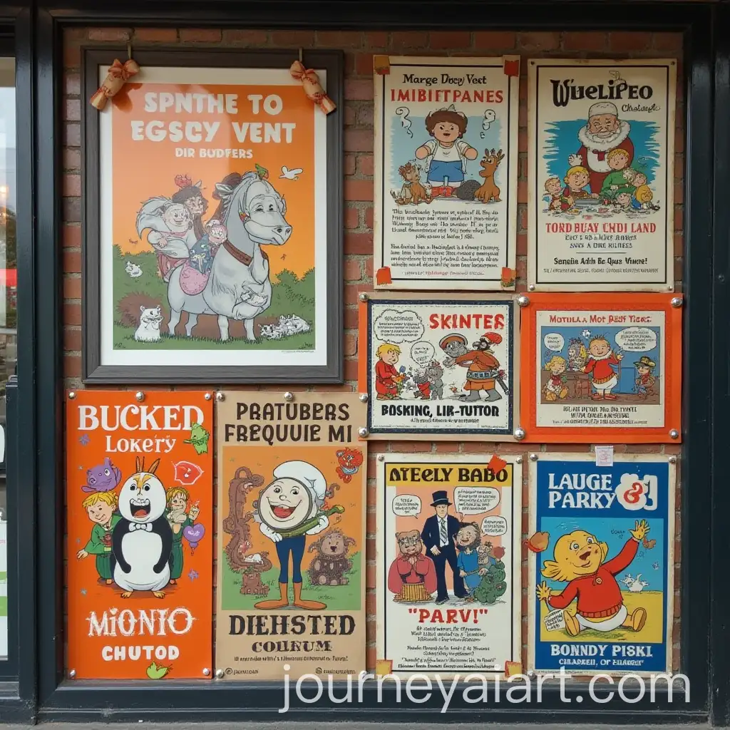 Creative-Poster-Advertisements-Featuring-Bold-Visuals-and-Catchy-Slogans