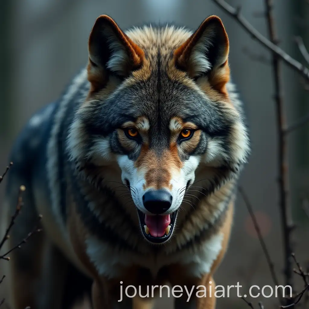 Threatening-Wolf-with-Humanoid-Features