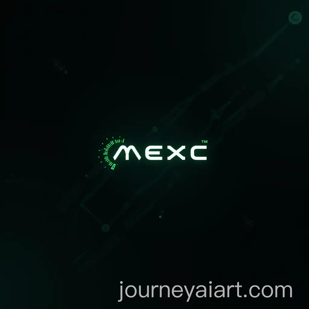 Futuristic-MEXC-Cryptocurrency-Exchange-Digital-Wallpaper-with-Blockchain-Elements