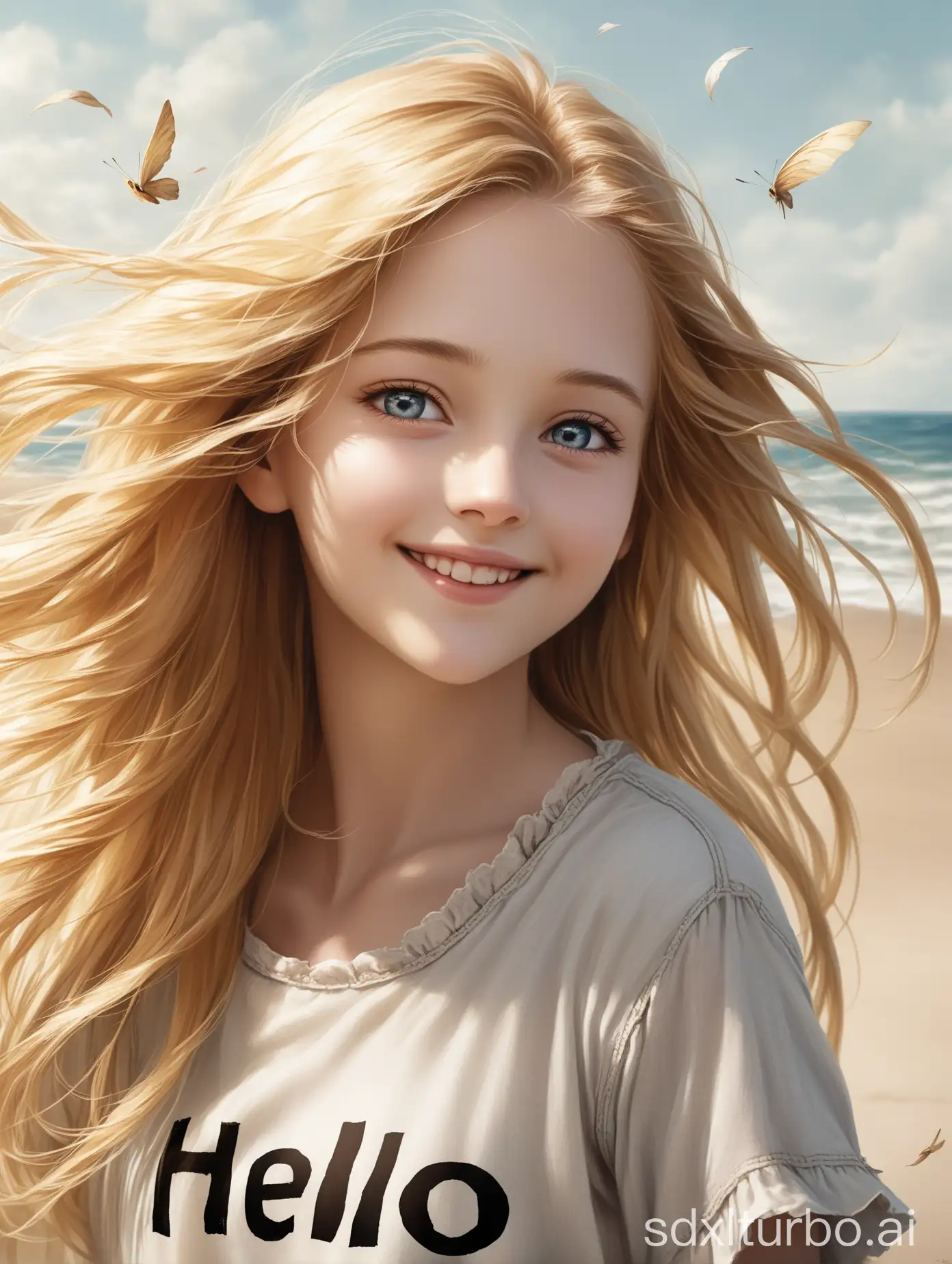 Portrait-of-a-Beautiful-Young-Girl-with-Golden-Hair-and-Sweet-Smile