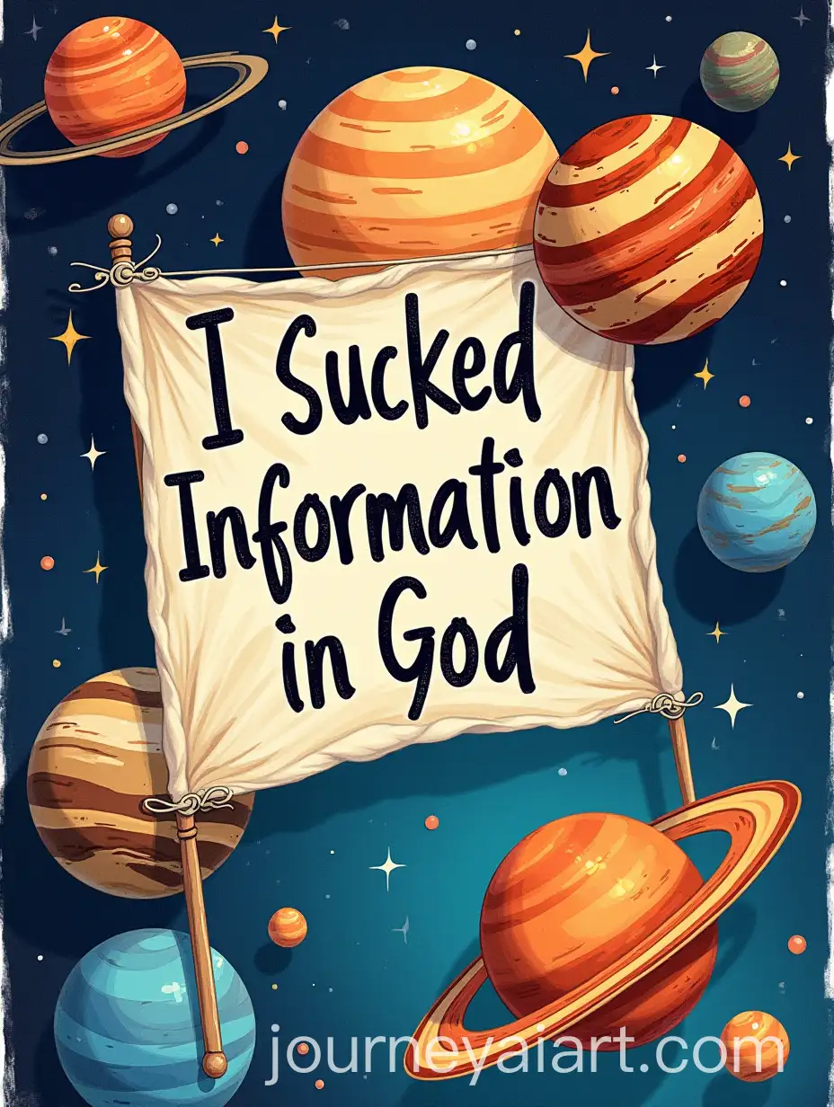 Surreal-Banner-with-Distorted-Planets-and-Central-Word-Information