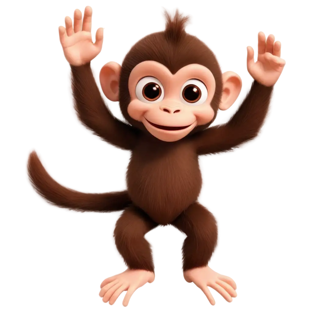 Adorable-Cartoon-Monkey-PNG-Create-a-Playful-Atmosphere