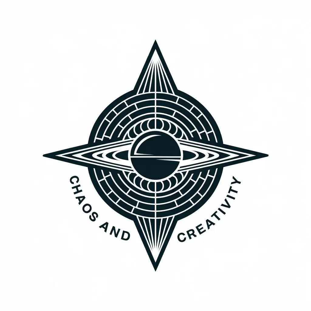 LOGO Design for Chaos And Creativity Space Future Transcendence with Moderate Style and Clear Background