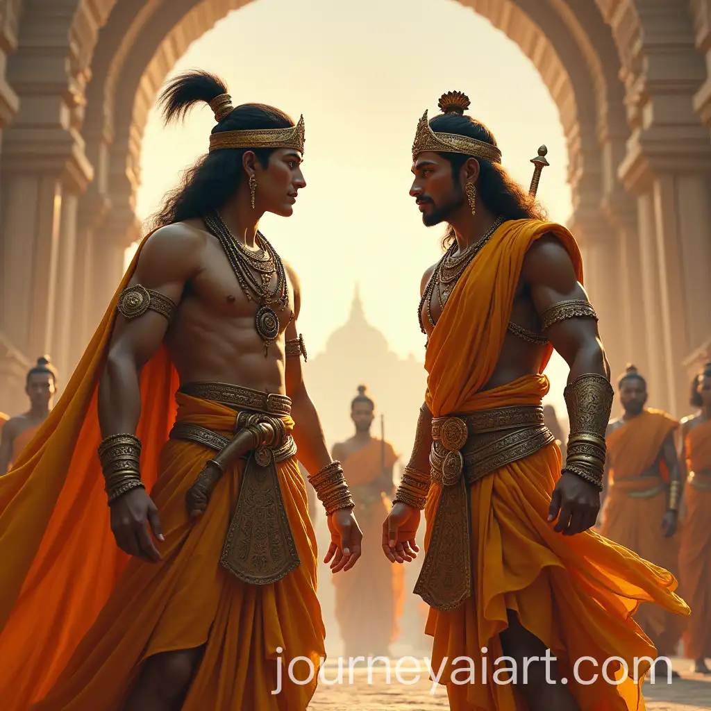Krishna-and-Arjuna-in-the-Mahabharata-Battlefield