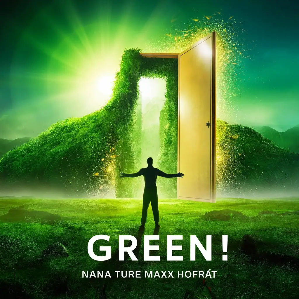 LOGO Design for Green Nana Ture MaXX Hofrat Dawn Glow Lush Landscape with Radiant Door Theme