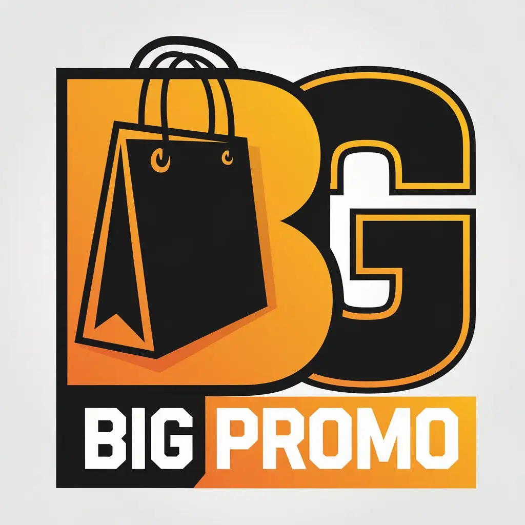 a vector logo design,with the text "BIG PROMO", main symbol:Big Promo,Moderate,clear background