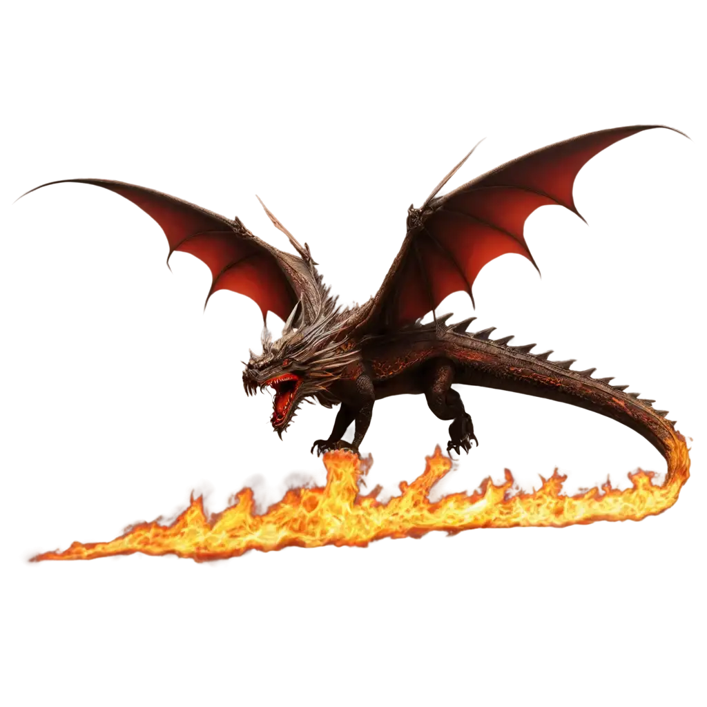 Dragon-PNG-Image-with-Fire-on-the-Body-HighQuality-Transparent-Artwork