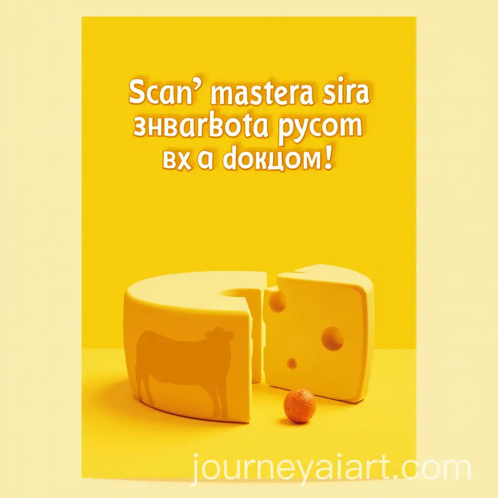 Cheese-Factory-Poster-with-Cow-Silhouette-and-Russian-Text