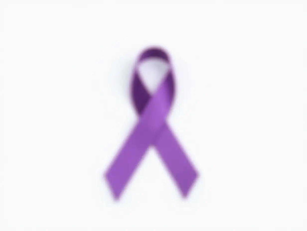 Purple-Satin-Ribbon-on-White-Background-Cancer-Awareness-Concept