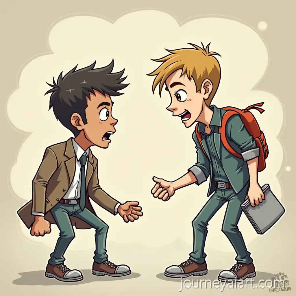 Cartoon-Style-Conflict-Resolution-Defending-Against-Aggression