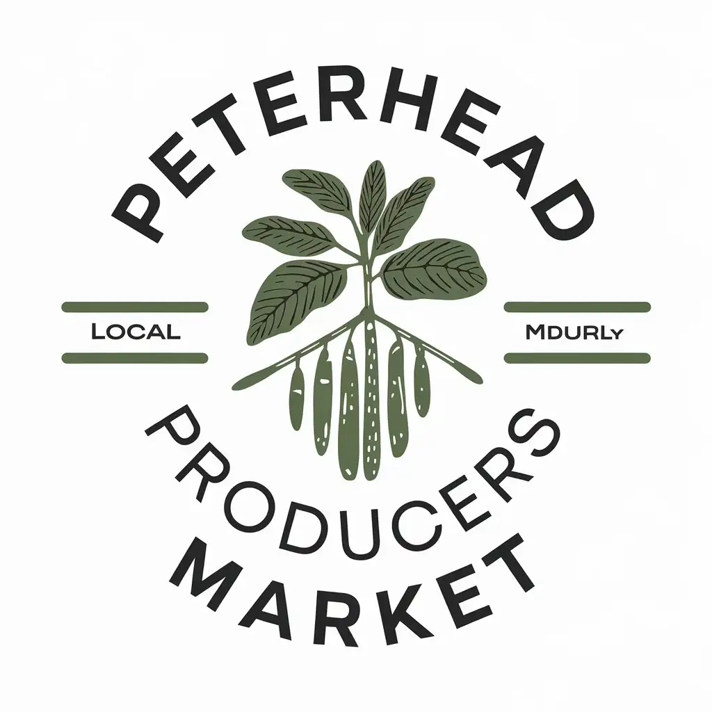 LOGO Design for Peterhead Producers Market Vector Style with Clear Background and Local Moderate Theme