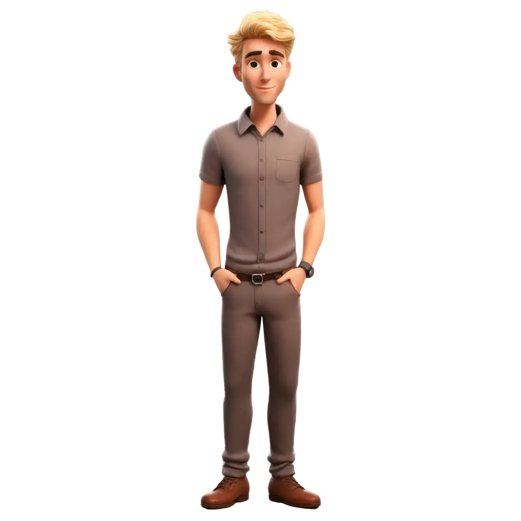 Cartoon-Style-Blonde-Man-PNG-HighQuality-Image-for-Versatile-Use