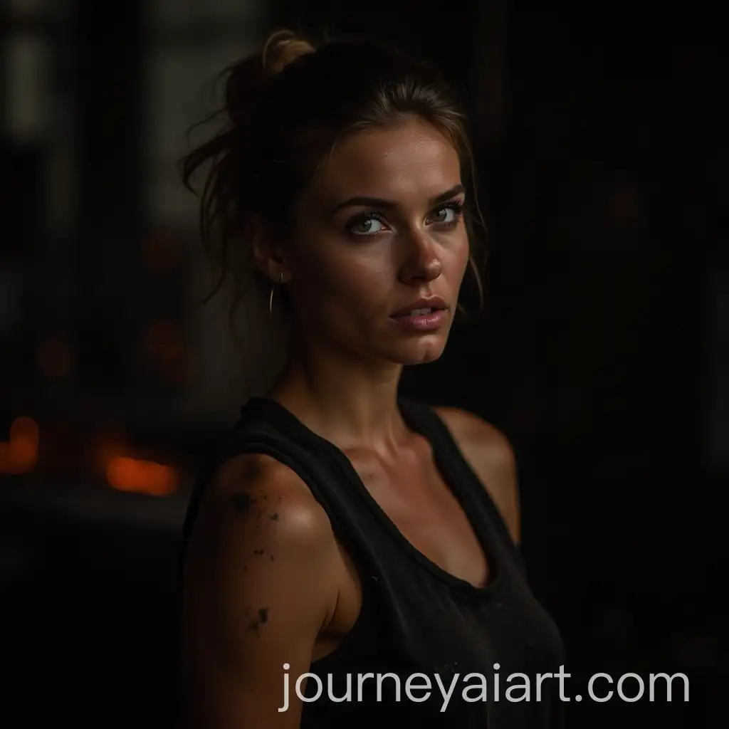 Portrait-of-a-Steel-Mill-Worker-Illuminated-by-Hot-Metal-Sparks