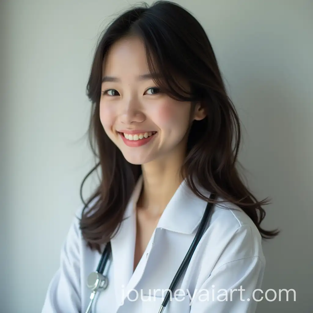 Smiling-Asian-Veterinary-Girl-in-Professional-Setting
