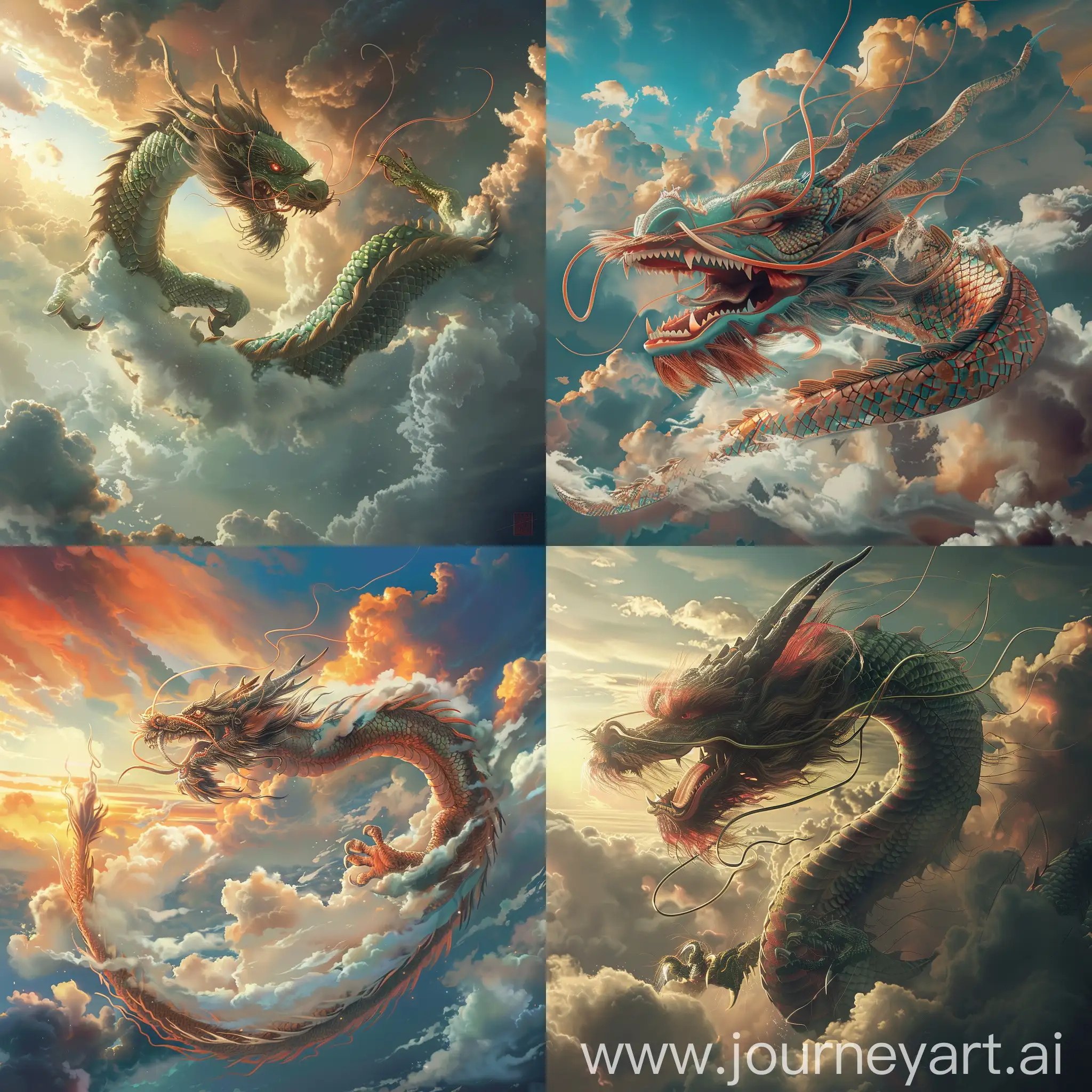 Majestic-Chinese-Dragon-Flying-in-Cloudy-Sky