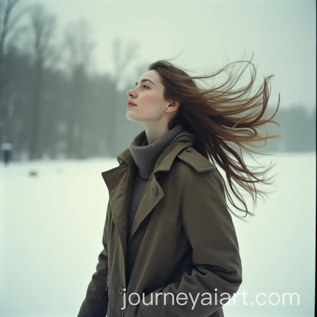 Young-Woman-with-Flowing-Hair-in-Snowy-Pinhole-Camera-Style-Portrait