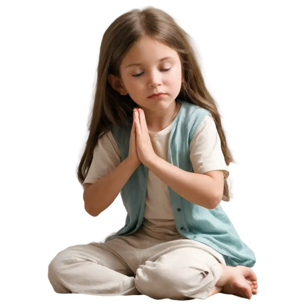 Children-Praying-to-Jesus-Realistic-PNG-Image-for-FaithBased-Projects