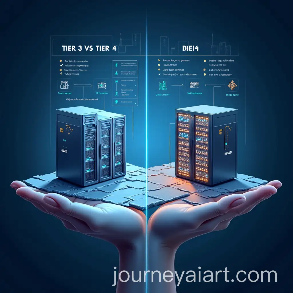 Futuristic-Data-Centers-Comparison-TierAI-Image-Prompt-Expansion-3-vs-Tier-4-Infrastructure