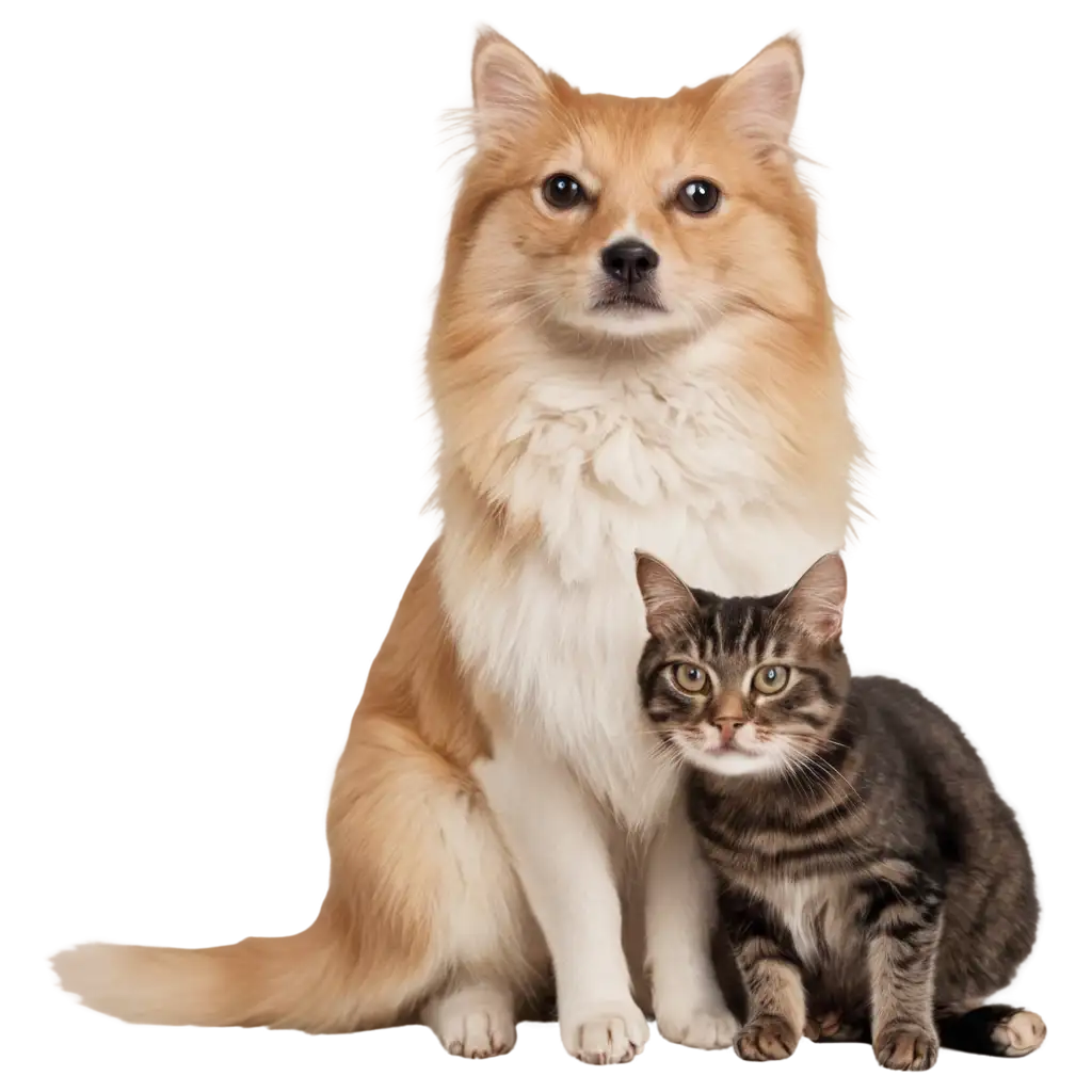 HighQuality-PNG-Image-of-a-Cat-and-Dog-for-Versatile-Use