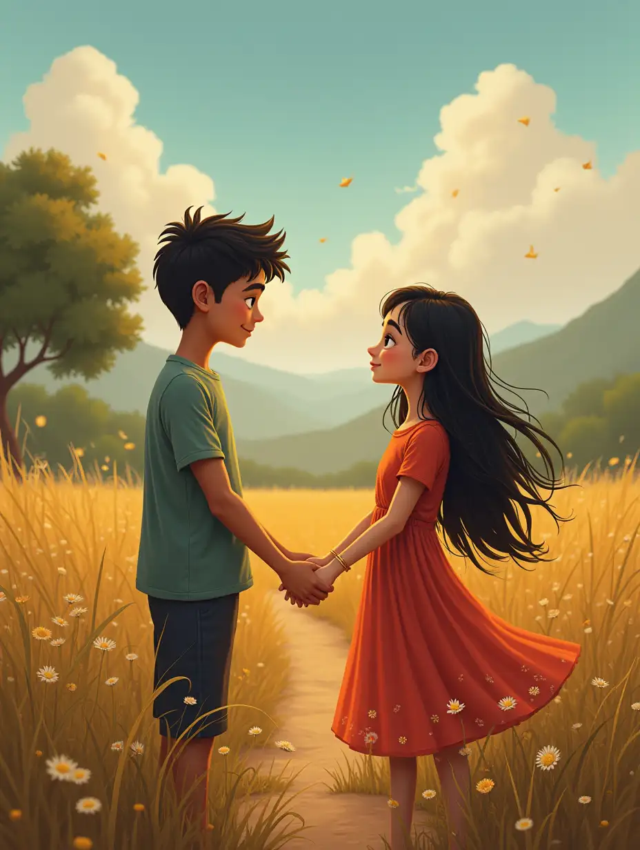 A village boy was deeply in love with a girl from his village, but he didn't want her family to know about their love. They wanted to express their feelings for each other without any commitment as they knew it would be difficult to convince the girl's family.