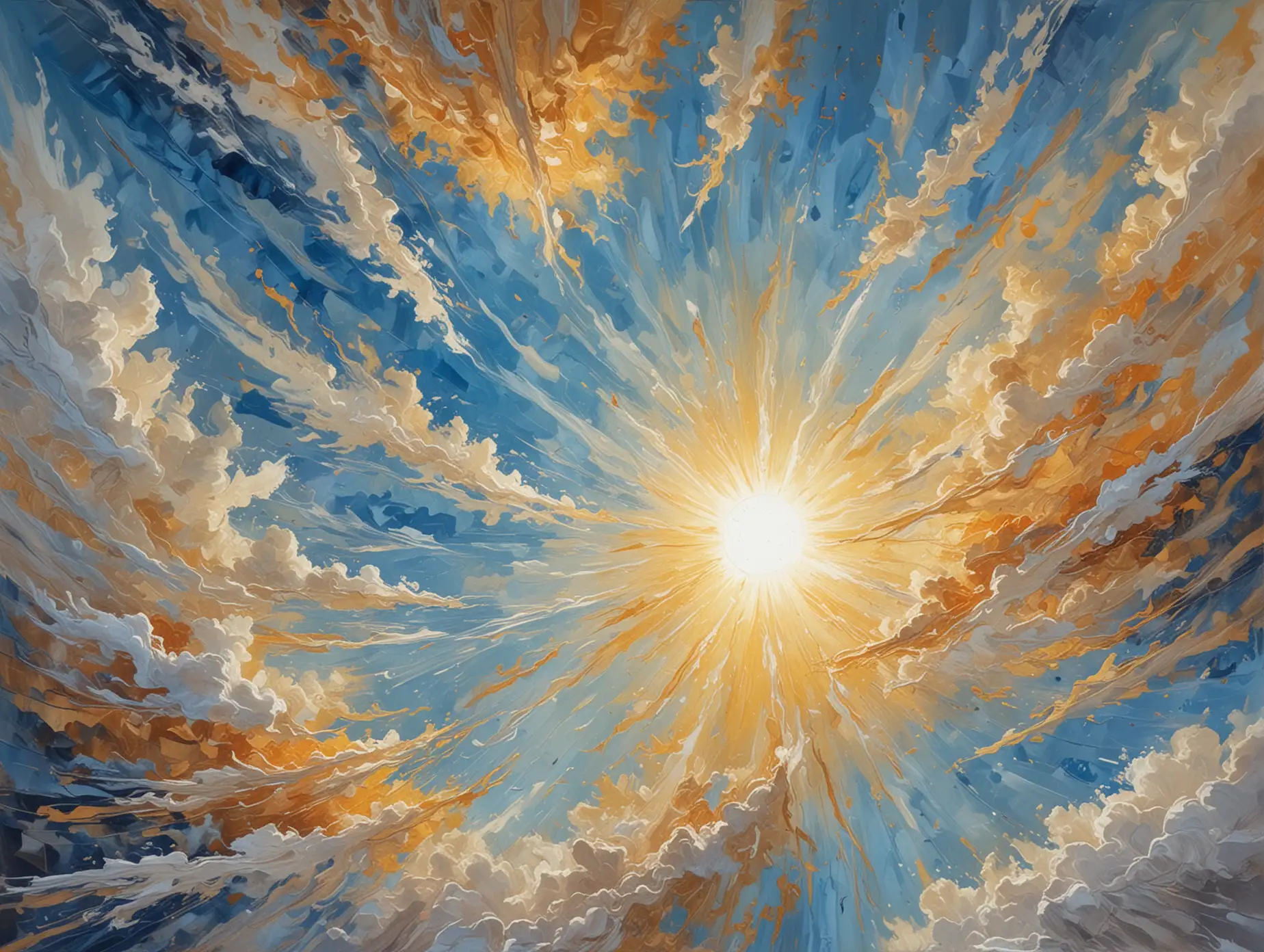 Dreamlike-Sky-with-Sunburst-in-Bold-Impasto-Style