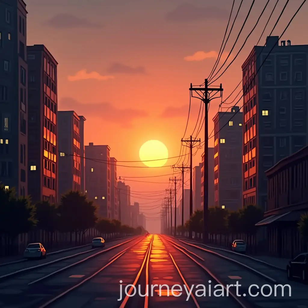 Vibrant-Sunrise-Over-a-Bustling-Cityscape