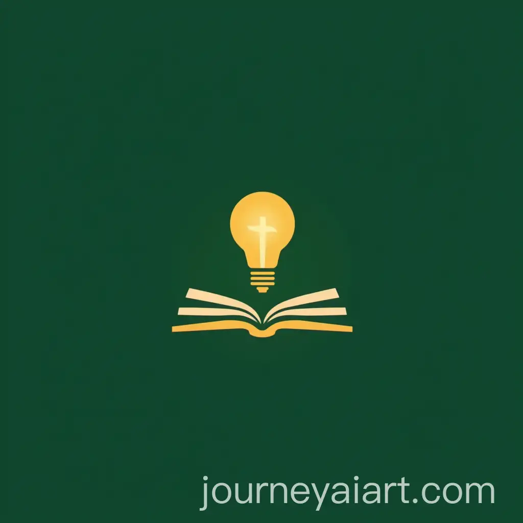 Minimalist-Logo-Design-for-Chytr-Kout-YouTube-Channel-Featuring-Open-Book-and-Lightbulb-in-Green-and-Gold