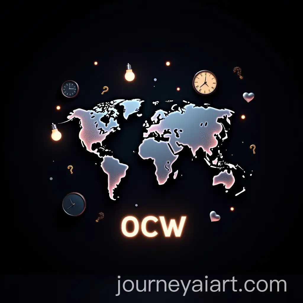 Photorealistic-World-Map-with-Glowing-Objects-and-Sleek-Typography